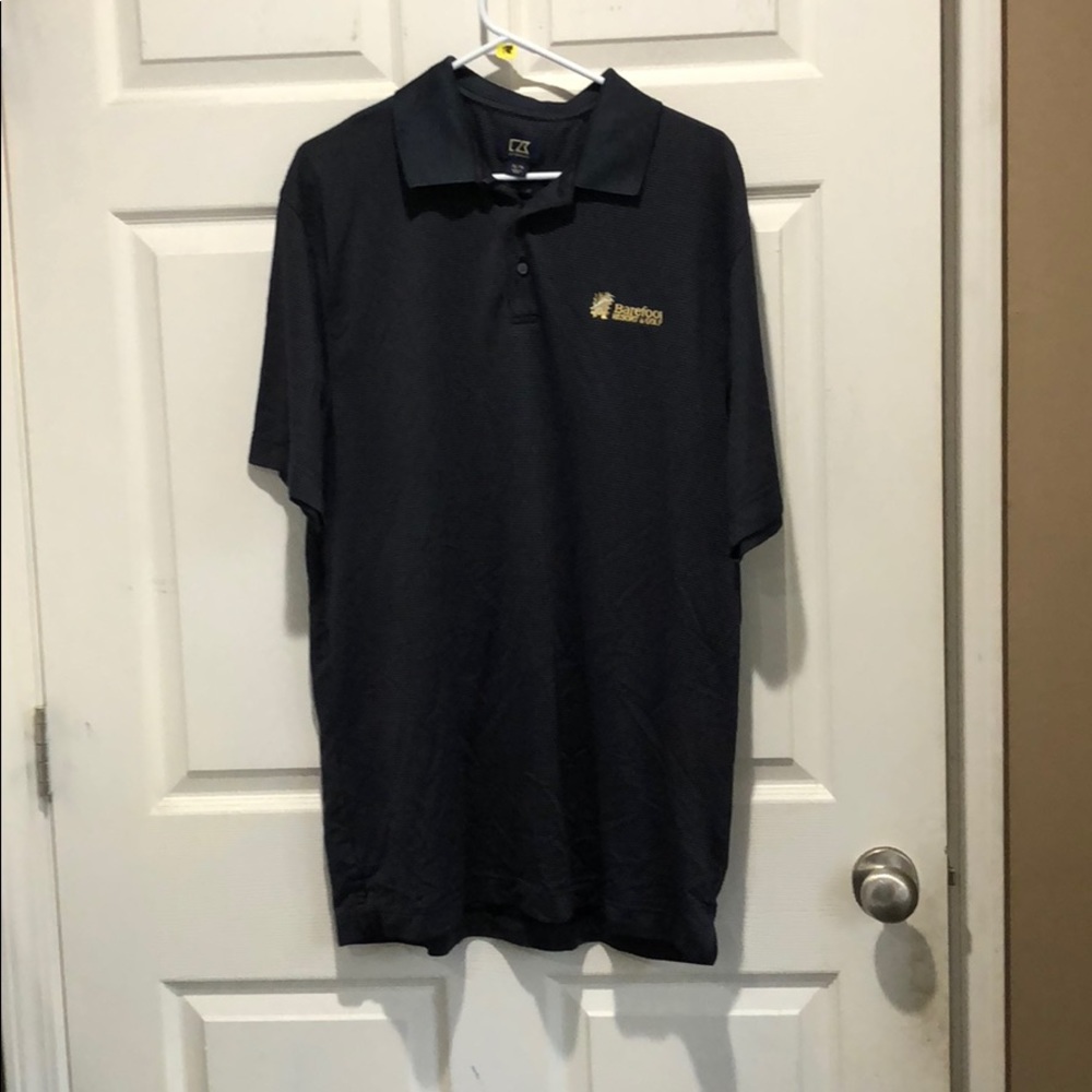 Navy blue dry tec luxe polo